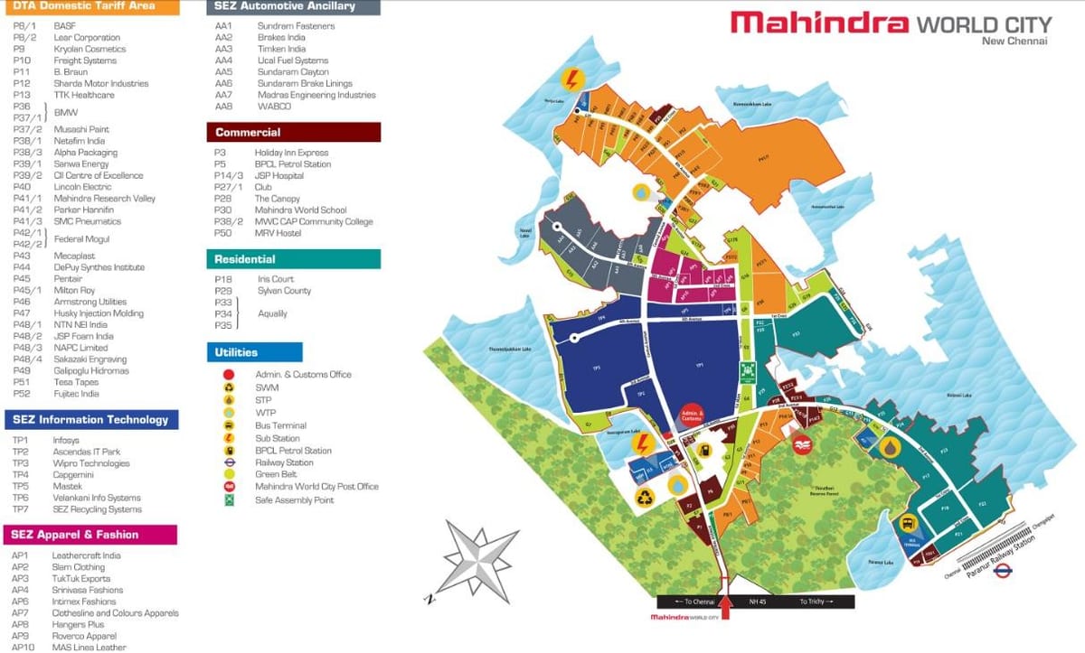 карта на Mahindra Ченная