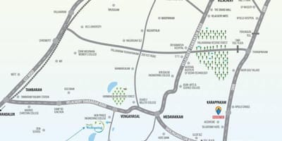 Medavakkam Ченай картата